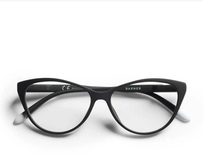 Barner Astoria +1 skjágleraugu - Black Noir
