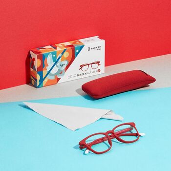 Barner Dalston Kids skjágleraugu - Ruby Red