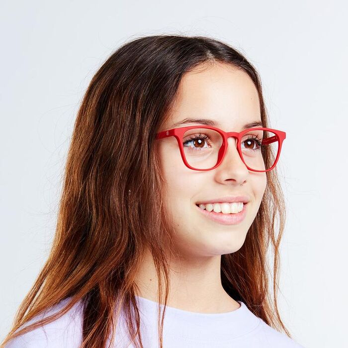 Barner Dalston Kids skjágleraugu - Ruby Red