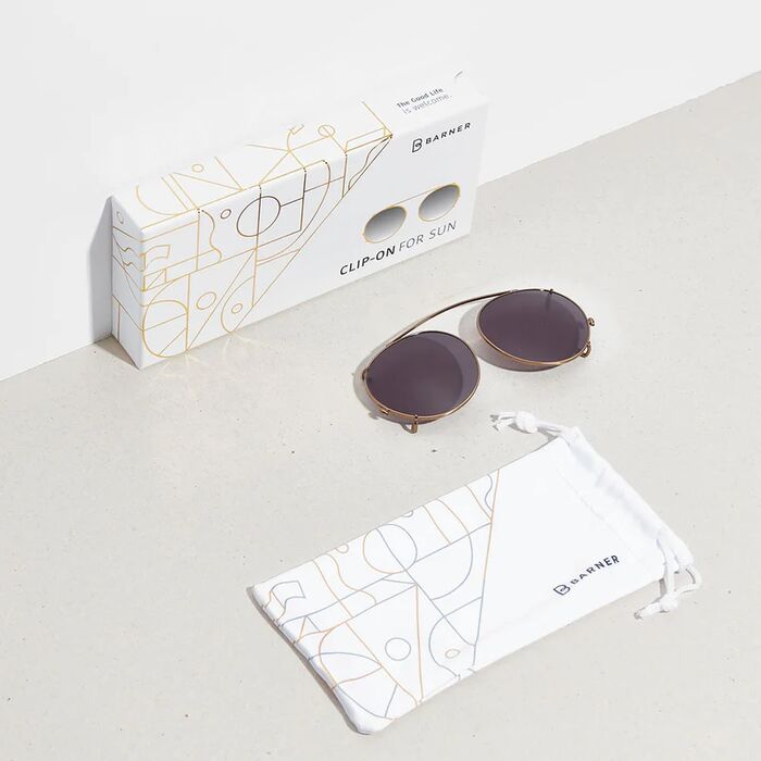 Sólgler með klemmu fyrir Barner La Marais - Gull