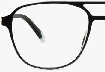 Barner Brad Glossy +1,5 skjágleraugu - Black Noir