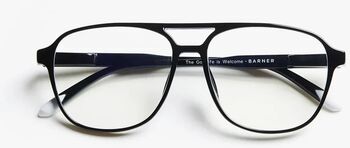 Barner Brad Glossy +1,5 skjágleraugu - Black Noir