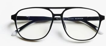 Barner Brad Glossy +2 skjágleraugu - Black Noir