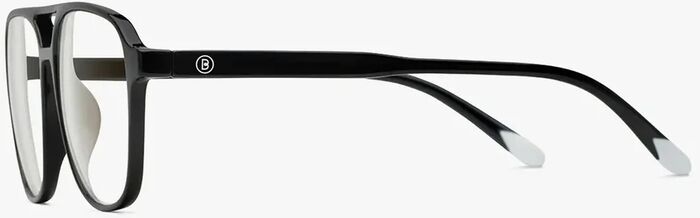 Barner Brad Glossy +3 skjágleraugu - Black Noir