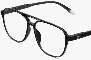 Barner Brad Glossy +3 skjágleraugu - Black Noir