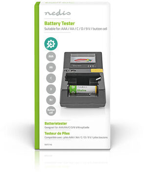 Rafhlöðumælir - AAA, AA, C, D, 9