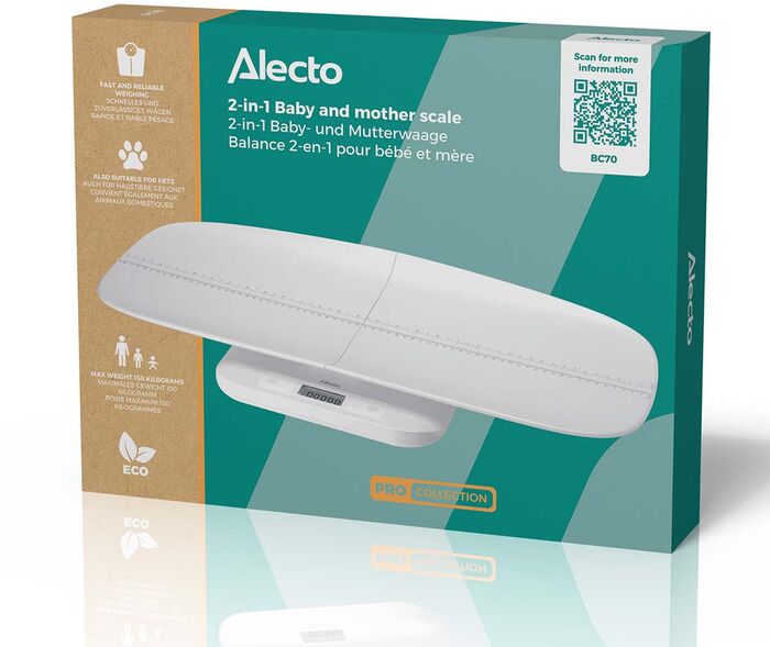 Alecto barna/gæludýravog - Hvít