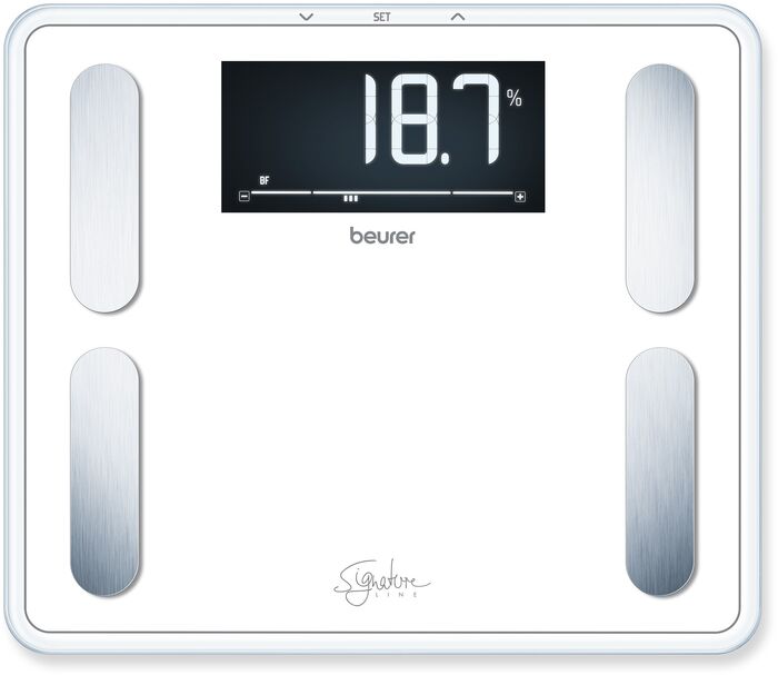 Beurer BF410 SignatureLine XXL snjallbaðvog - Hvít