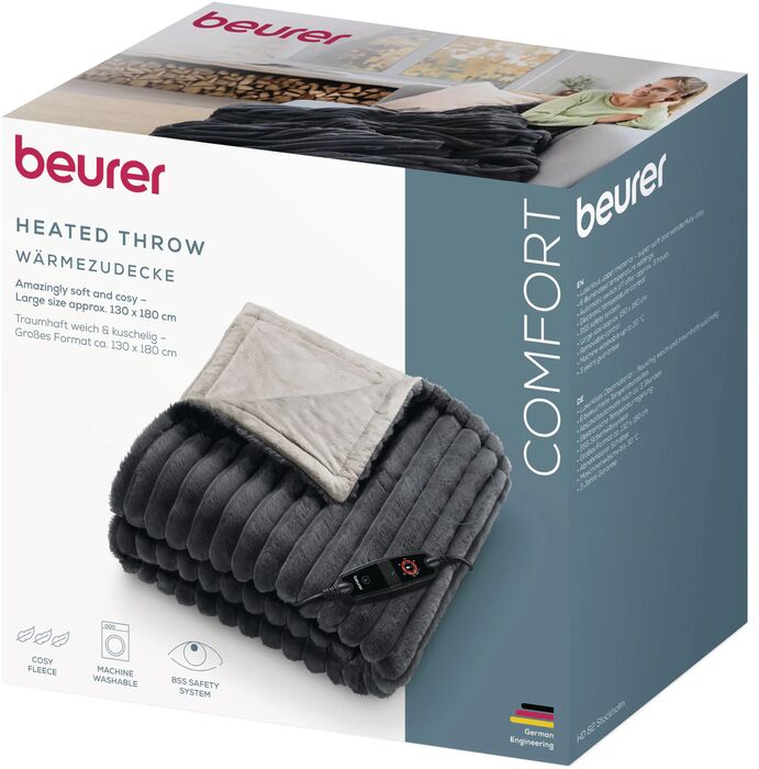 Beurer Stockholm HD82 hitateppi - Grátt