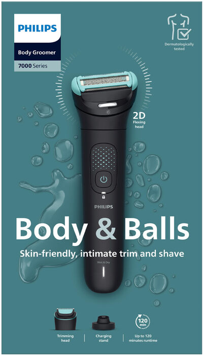 Philips Series 7000 líkamshárasnyrtir BG7475/15 - Svartur