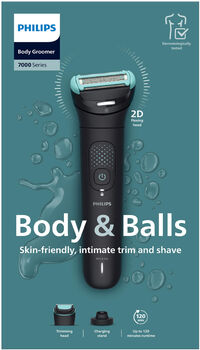 Philips Series 7000 líkamshárasnyrtir BG7475/15 - Svartur