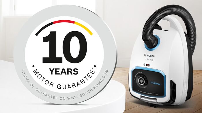 Bosch Series 6 ProSilence ryksuga - Hvít