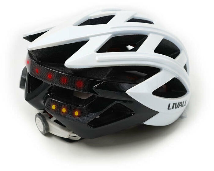 Livall BH60SE 55-61cm hjólahjálmur m. hátalara - Hvítur