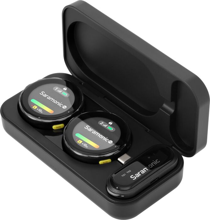 Saramonic Blink Me U2 þráðlaus hljóðnemi fyrir 2 - Svartur