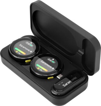 Saramonic Blink Me U2 þráðlaus hljóðnemi fyrir 2 - Svartur