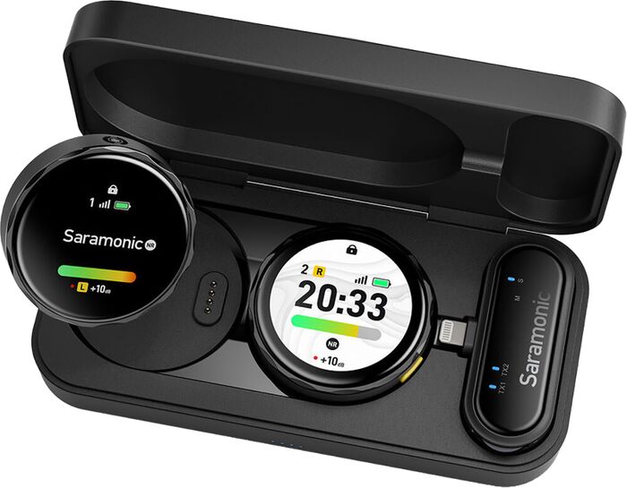 Saramonic Blink Me U2 þráðlaus hljóðnemi fyrir 2 - Svartur