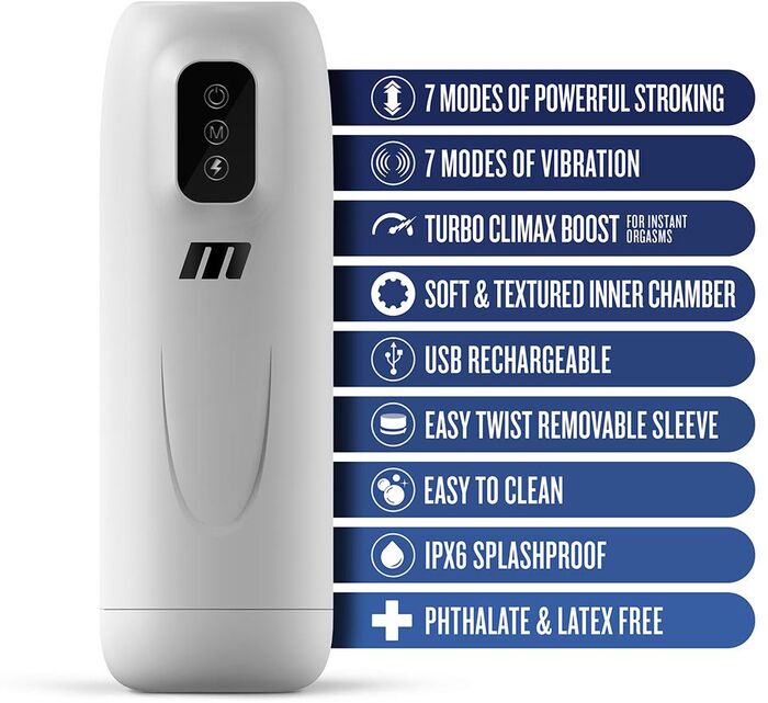 Blush M for Men Robo-Bator múffa - Hvít