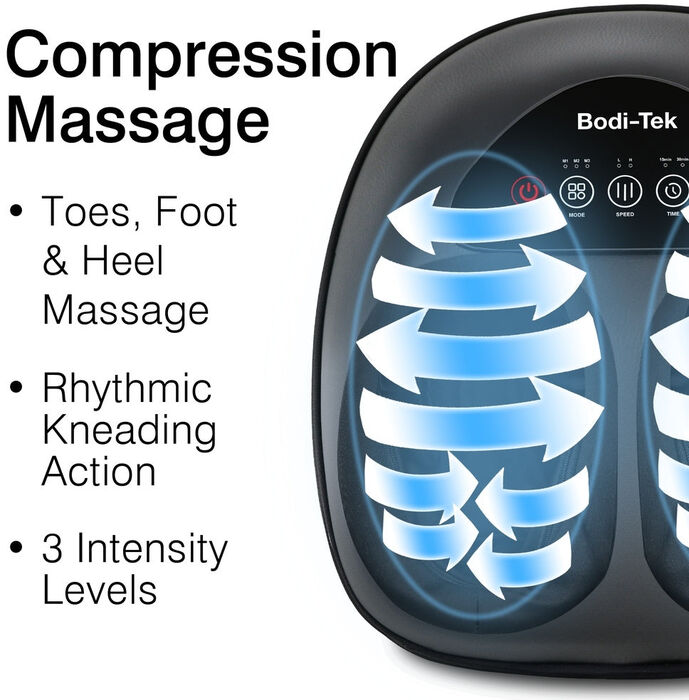 Bodi-Tek Foot-Therapy 3-in-1 fótanuddtæki - Svart