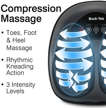 Bodi-Tek Foot-Therapy 3-in-1 fótanuddtæki - Svart