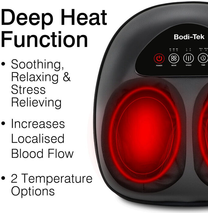 Bodi-Tek Foot-Therapy 3-in-1 fótanuddtæki - Svart