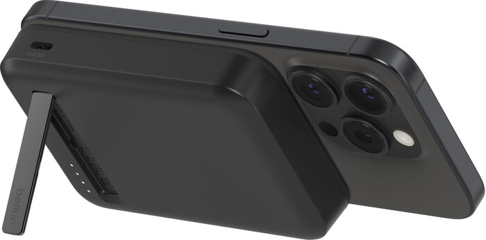 Belkin BoostCharge Pro 8K MagSafe Qi2 ferðahleðsla - Svart