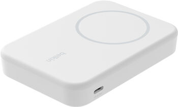 Belkin BoostCharge Pro 8K MagSafe Qi2 ferðahleðsla- Hvítt