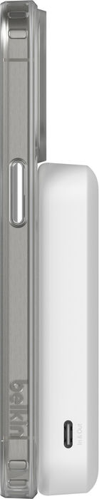 Belkin BoostCharge Pro 8K MagSafe Qi2 ferðahleðsla- Hvítt