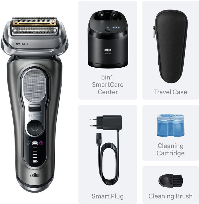 Braun Series 9 Pro+ rakvél 9655cc - Grá