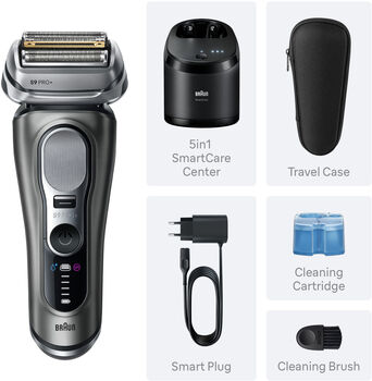 Braun Series 9 Pro+ rakvél 9655cc - Grá