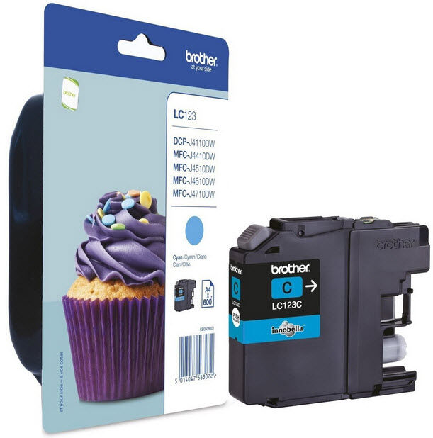 Brother LC123C blekhylki - Cyan