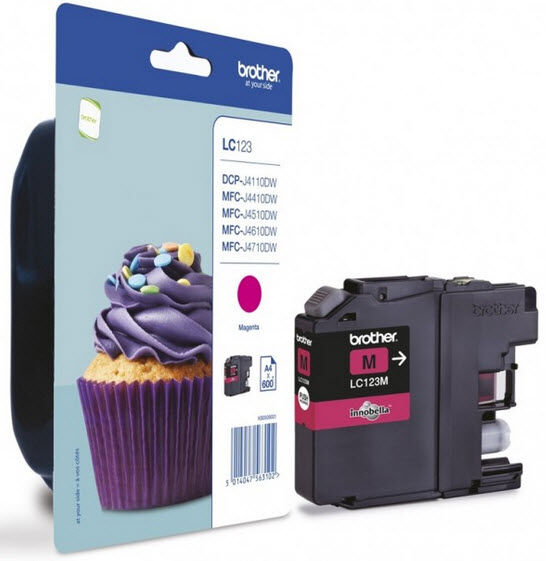 Brother LC123M blekhylki - Magenta