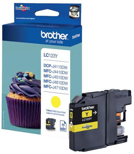 Brother LC123Y blekhylki - Yellow