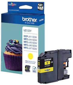 Brother LC123Y blekhylki - Yellow