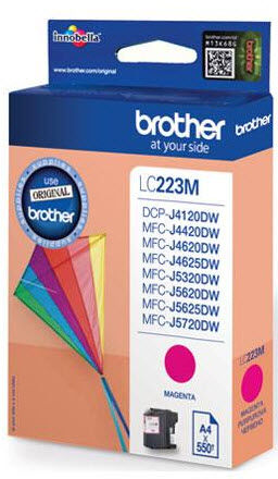 Brother LC223M Blekhylki - Magenta