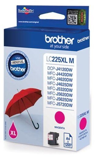 Brother LC225XL blekhylki - Rautt