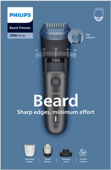 Philips Series 7000 skeggsnyrtir BT7665/15 - Grár
