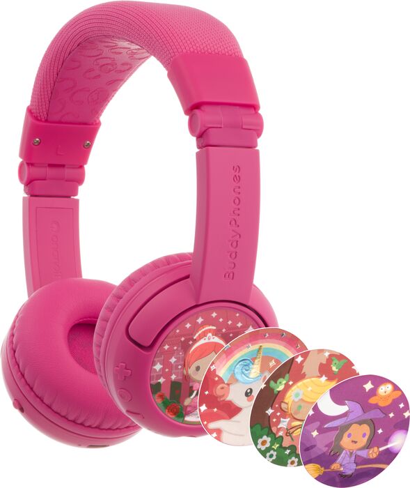 BuddyPhones PLAY+ barnaheyrnartól - Bleik