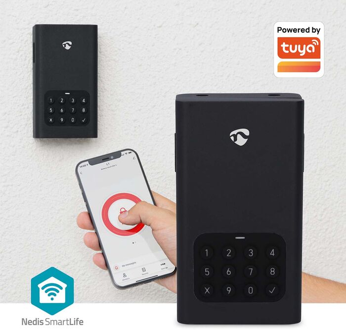 Nedis snjalllyklabox - Svart