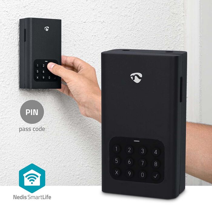 Nedis snjalllyklabox - Svart