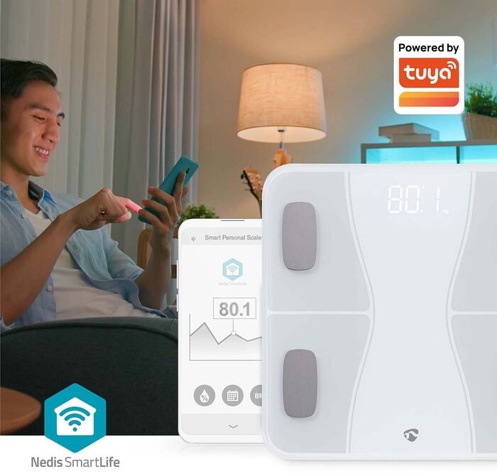 Nedis SmartLife snjallvog - Hvít