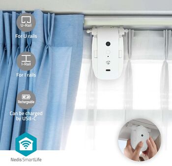 Nedis SmartLife gardínuvélmenni - Gardínubraut