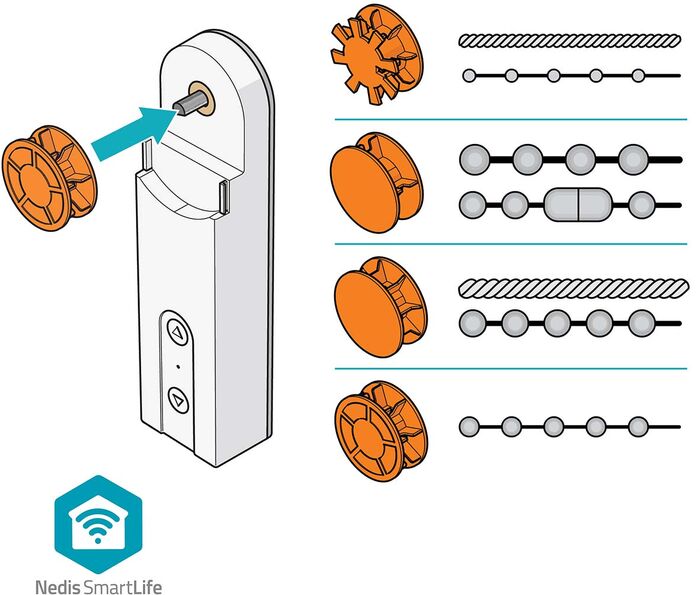 Nedis SmartLife gardínuvélmenni - Rúllugardínur