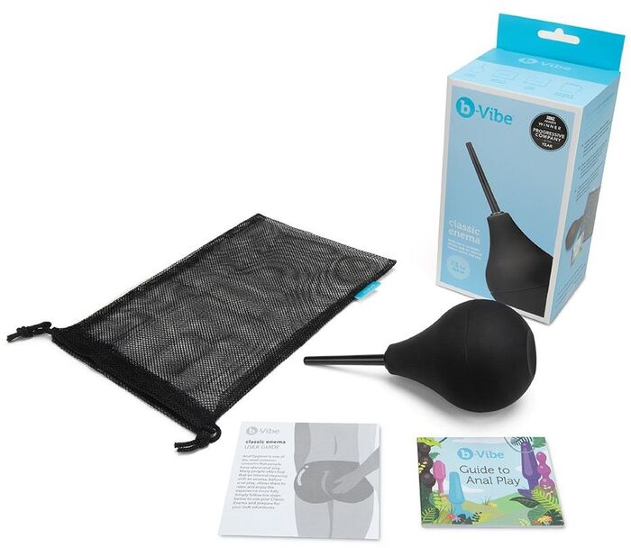 b-Vibe classic enema hreinsandi vatnsblaðra - Svört
