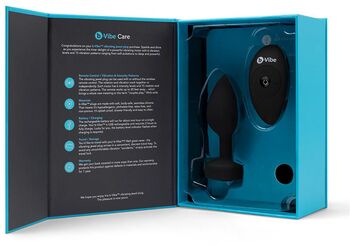 b-Vibe jewel rassaörvari með titring - M/L svartur