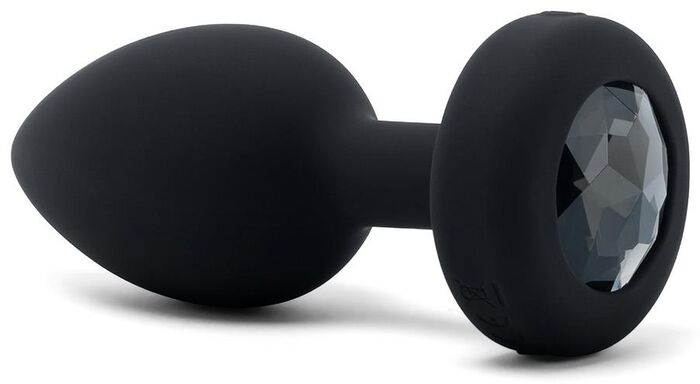 b-Vibe jewel rassaörvari með titring - M/L svartur