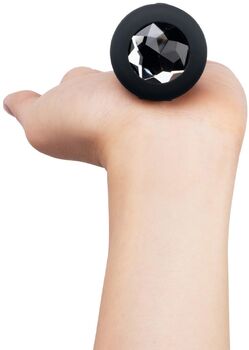 b-Vibe jewel rassaörvari með titring - M/L svartur