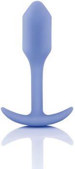 b-Vibe snug plug 1 rassaörvari með þyngdarkúlum - Fjólublár