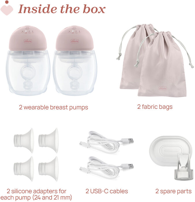 Chicco tvöföld þráðlaus brjóstapumpa