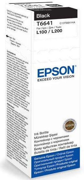 Epson T6641 blekbrúsi - Svartur