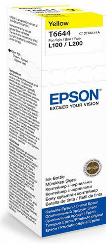 Epson T6644 blekbrúsi - Gulur